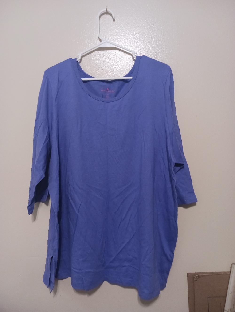 Woman Within Periwinkle Scoop Neck Tunic Top 1x(22/24) A-6